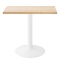 Stół skandynawski kwadratowy TORI Light Wood 70 MILK