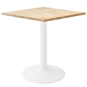 Stół skandynawski kwadratowy TORI Light Wood 70 MILK