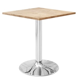 Stół skandynawski kwadratowy TORI Light Wood 70 SILVER
