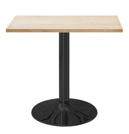 Stół skandynawski kwadratowy TORI Light Wood 70 SMOKE