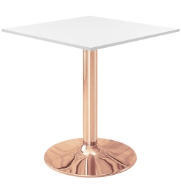 Stół skandynawski kwadratowy TORI WHITE 70 COPPER