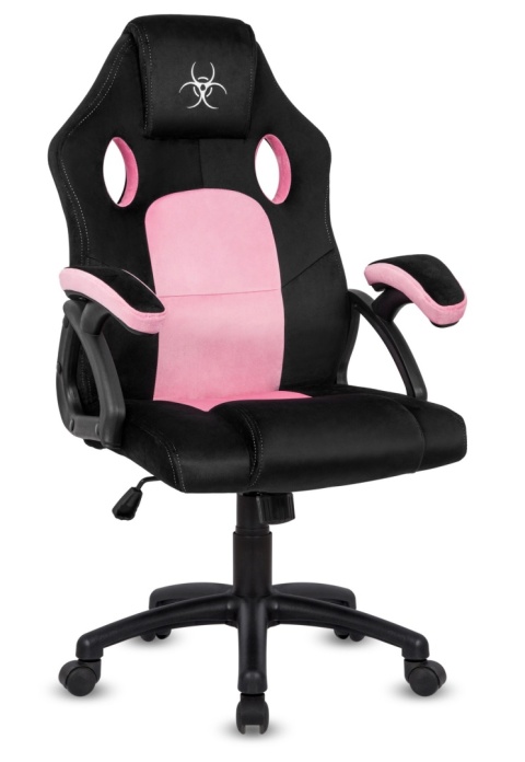 Fotel obrotowy do biurka CARRERA M ALCANTARA BLACK + PINK Fotel obrotowy do biurka CARRERA M ALCANTARA BLACK + PINK