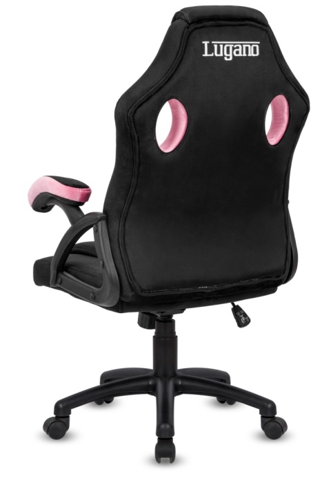 Fotel obrotowy do biurka CARRERA M ALCANTARA BLACK + PINK Fotel obrotowy do biurka CARRERA M ALCANTARA BLACK + PINK