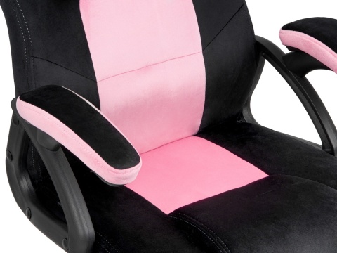 Fotel obrotowy do biurka CARRERA M ALCANTARA BLACK + PINK Fotel obrotowy do biurka CARRERA M ALCANTARA BLACK + PINK