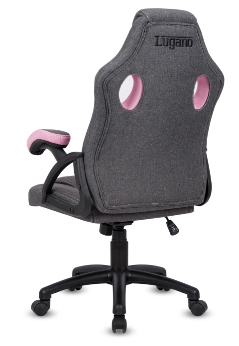 Fotel obrotowy do biurka CARRERA M STONE GREY + PINK FABRIC Fotel obrotowy do biurka CARRERA M STONE GREY + PINK FABRIC