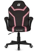 Fotel obrotowy do biurka MARIO ALCANTARA BLACK + PINK