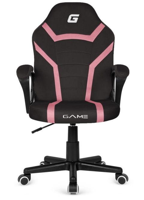 Fotel obrotowy do biurka MARIO ALCANTARA BLACK + PINK Fotel obrotowy do biurka MARIO ALCANTARA BLACK + PINK