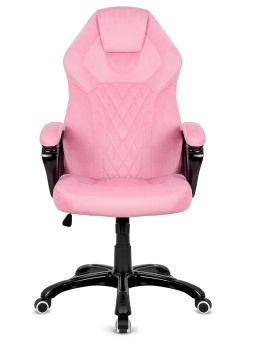 Fotel obrotowy do biurka SPIDER PINK ALCANTARA