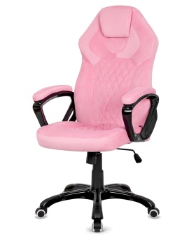 Fotel obrotowy do biurka SPIDER PINK ALCANTARA