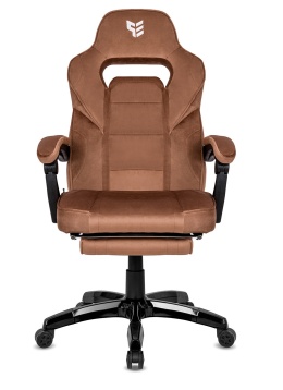 Fotel obrotowy do biurka TITAN BROWN ALCANTARA PRO