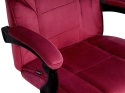 Fotel obrotowy do biurka TITAN BURGUNDY ALCANTARA PRO