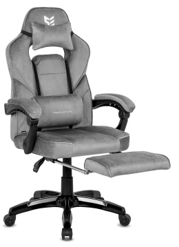 Fotel obrotowy do biurka TITAN GREY ALCANTARA PRO