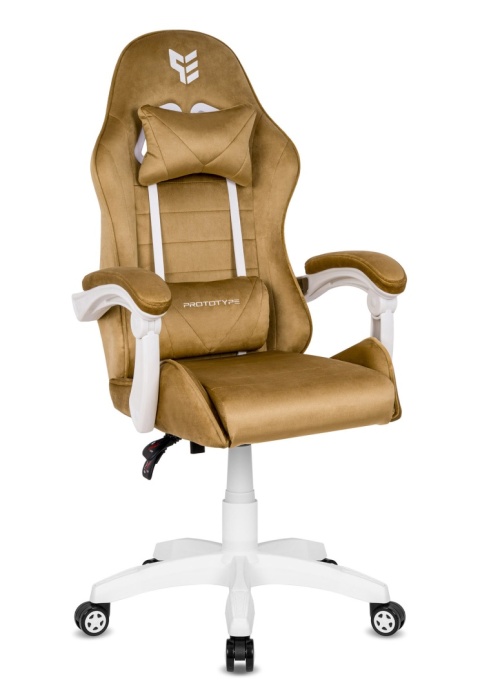 Fotel obrotowy gamingowy ENZO XL BEIGE ALCANTARA ICE Fotel obrotowy gamingowy ENZO XL BEIGE ALCANTARA ICE