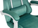Fotel obrotowy gamingowy ENZO XL MINT ALCANTARA ICE