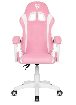 Fotel obrotowy gamingowy ENZO XL PINK + WHITE ALCANTARA ICE