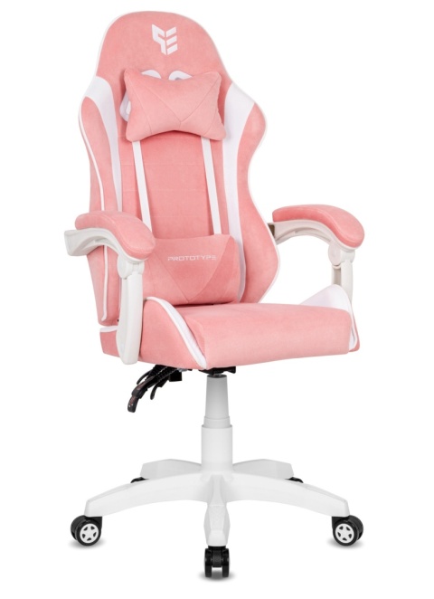 Fotel obrotowy gamingowy ENZO XL PINK + WHITE ALCANTARA ICE Fotel obrotowy gamingowy ENZO XL PINK + WHITE ALCANTARA ICE