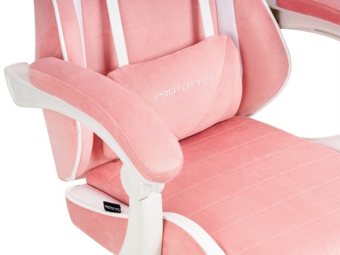 Fotel obrotowy gamingowy ENZO XL PINK + WHITE ALCANTARA ICE Fotel obrotowy gamingowy ENZO XL PINK + WHITE ALCANTARA ICE