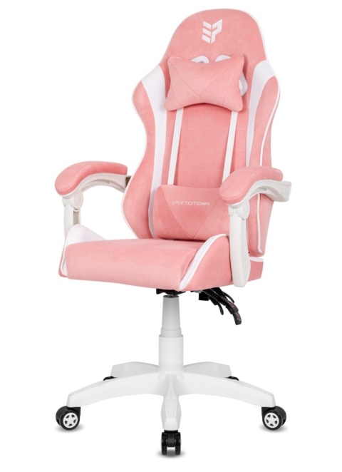 Fotel obrotowy gamingowy ENZO XL PINK + WHITE ALCANTARA ICE Fotel obrotowy gamingowy ENZO XL PINK + WHITE ALCANTARA ICE