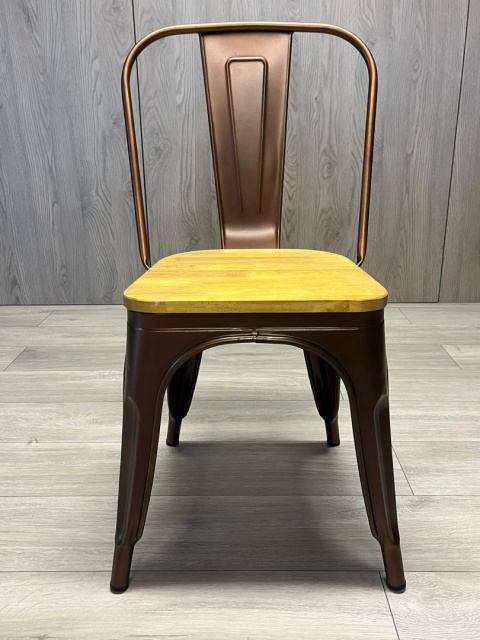 Krzesło metalowe loft CORSICA COPPER OAK TOLIX Krzesło metalowe loft CORSICA COPPER OAK TOLIX