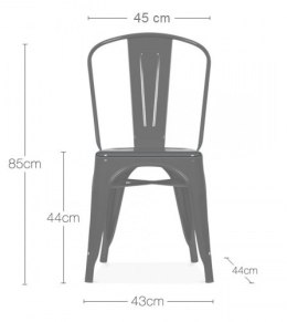 Krzesło metalowe loft CORSICA COPPER OAK TOLIX