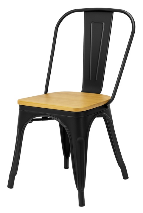 Krzesło metalowe loft CORSICA NERO PINE Krzesło metalowe loft CORSICA NERO PINE