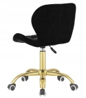 Krzesło obrotowe VASTO OFFICE VELVET BLACK GOLD