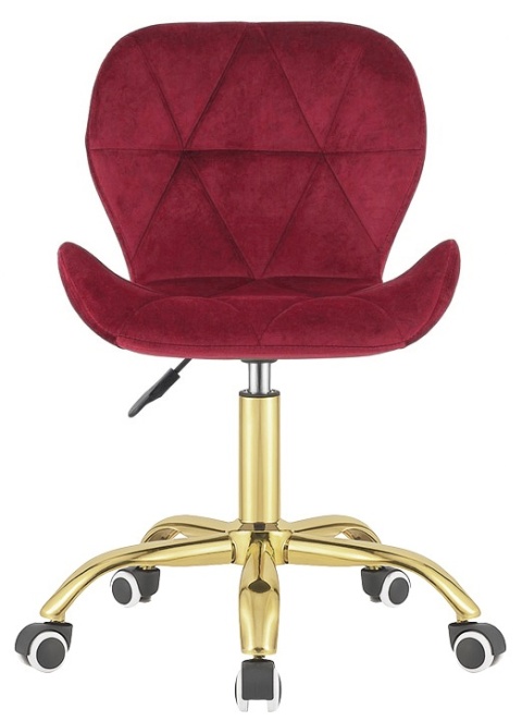 Krzesło obrotowe VASTO OFFICE VELVET BURGUNDY GOLD Krzesło obrotowe VASTO OFFICE VELVET BURGUNDY GOLD
