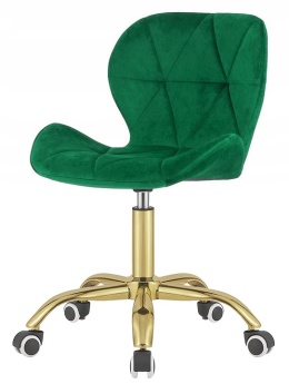 Krzesło obrotowe VASTO OFFICE VELVET GREEN GOLD