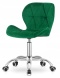 Krzesło obrotowe VASTO OFFICE VELVET GREEN GOLD