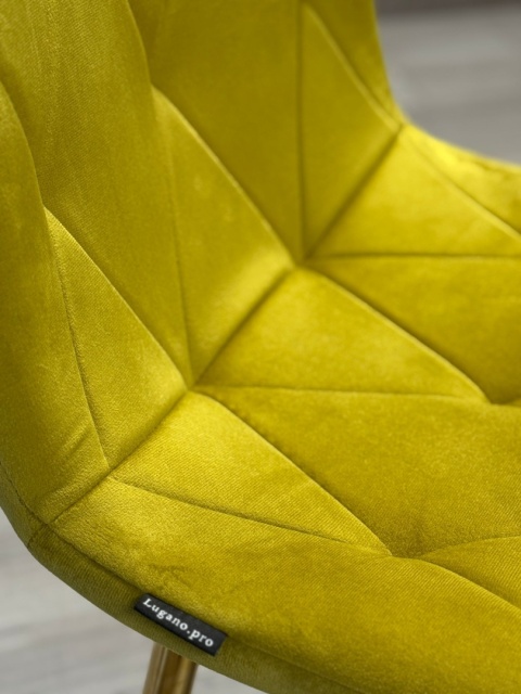 Krzesło tapicerowane BORGO VELVET OLIVE GOLD Krzesło tapicerowane BORGO VELVET OLIVE GOLD