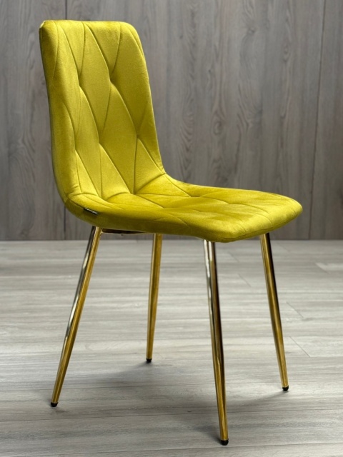Krzesło tapicerowane BORGO VELVET OLIVE GOLD Krzesło tapicerowane BORGO VELVET OLIVE GOLD