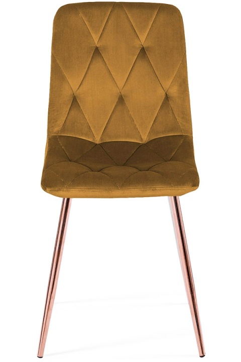 Krzesło tapicerowane BORGO VELVET TRUFLE ROSE GOLD Krzesło tapicerowane BORGO VELVET TRUFLE ROSE GOLD
