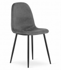 Krzesło tapicerowane GIULIA VELVET DARK GREY