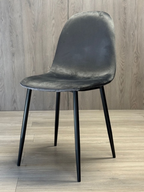 Krzesło tapicerowane GIULIA VELVET DARK GREY Krzesło tapicerowane GIULIA VELVET DARK GREY
