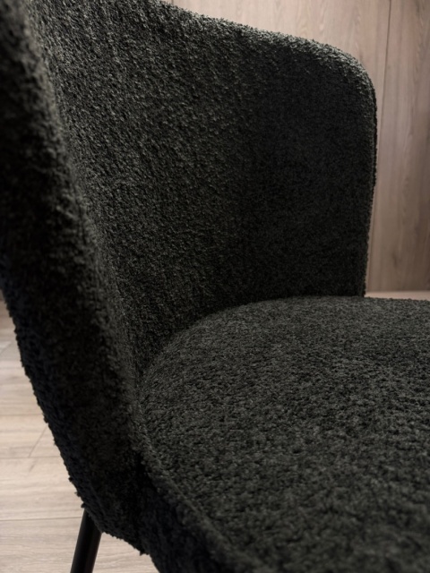 Krzesło tapicerowane TEDDY BLACK Krzesło tapicerowane TEDDY BLACK