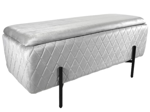 PUFA kufer Lugano LUZZI DIAMOND GREY VELVET 95 II GATUNEK PUFA kufer Lugano LUZZI DIAMOND GREY VELVET 95 II GATUNEK