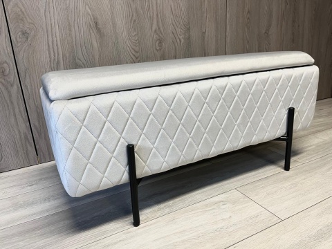PUFA kufer Lugano LUZZI DIAMOND GREY VELVET 95 II GATUNEK PUFA kufer Lugano LUZZI DIAMOND GREY VELVET 95 II GATUNEK