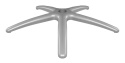 Podstawa fotela obrotowego XL metalowa 69 cm GREY MATT