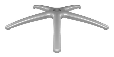 Podstawa fotela obrotowego XL metalowa 69 cm GREY MATT