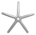 Podstawa fotela obrotowego XL metalowa 69 cm GREY MATT