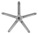 Podstawa fotela obrotowego XL metalowa 69 cm GREY MATT