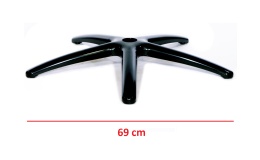 Podstawa fotela obrotowego XL metalowa 69 cm GREY MATT