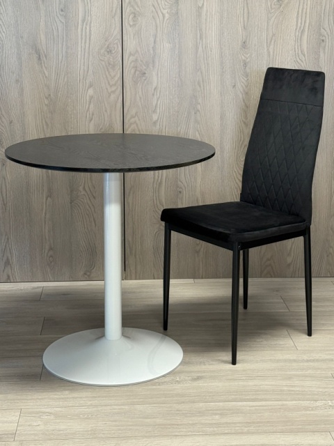 Stół okrągły VICTORY BLACK WOOD 70 cm MILK Stół okrągły VICTORY BLACK WOOD 70 cm MILK