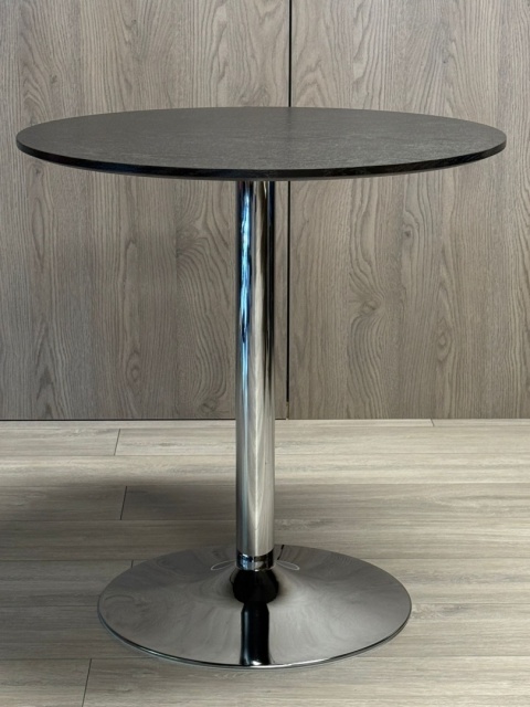 Stół okrągły VICTORY BLACK WOOD 70 cm SILVER Stół okrągły VICTORY BLACK WOOD 70 cm SILVER