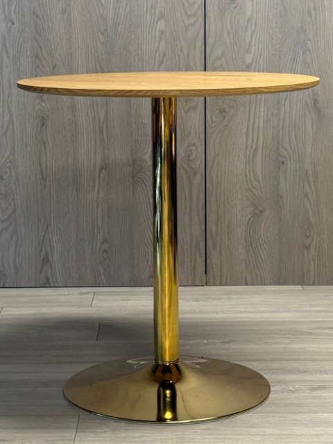 Stół okrągły VICTORY DARK WOOD 70 cm GOLD Stół okrągły VICTORY DARK WOOD 70 cm GOLD