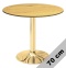Stół okrągły VICTORY DARK WOOD 70 cm GOLD