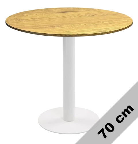Stół okrągły VICTORY DARK WOOD 70 cm MILK Stół okrągły VICTORY DARK WOOD 70 cm MILK