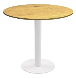 Stół okrągły VICTORY DARK WOOD 70 cm MILK