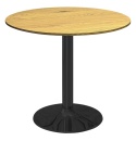 Stół okrągły VICTORY DARK WOOD 70 cm SMOKE II GATUNEK