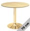 Stół okrągły VICTORY LIGHT WOOD 70 cm GOLD